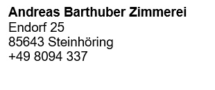 andreas barthuber zimmerei